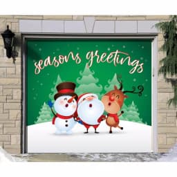 My Door Decor 7 ft. x 8 ft. Christmas Characters Garage Door Banner Mural thumbnail 2