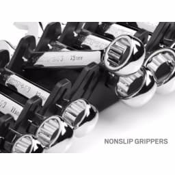 TEKTON 12-Tool Store-and-Go Stubby Wrench Rack Keeper, Black thumbnail 3