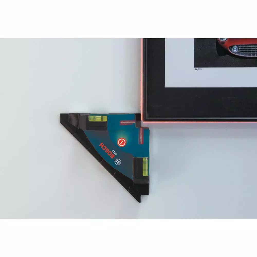 Bosch Tile Laser Square Level and GLL 2 Cross Line Laser Combo with Clamping Mount