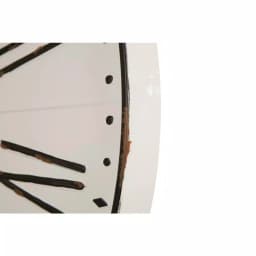 Glitzhome 31.5 in. Oversized Farmhouse Metal Enamel Wall Clock - Antique White thumbnail 5