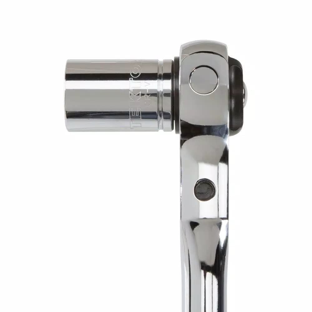 TEKTON 1/4 in. Drive 5 in. Swivel Head Ratchet, 72-Tooth