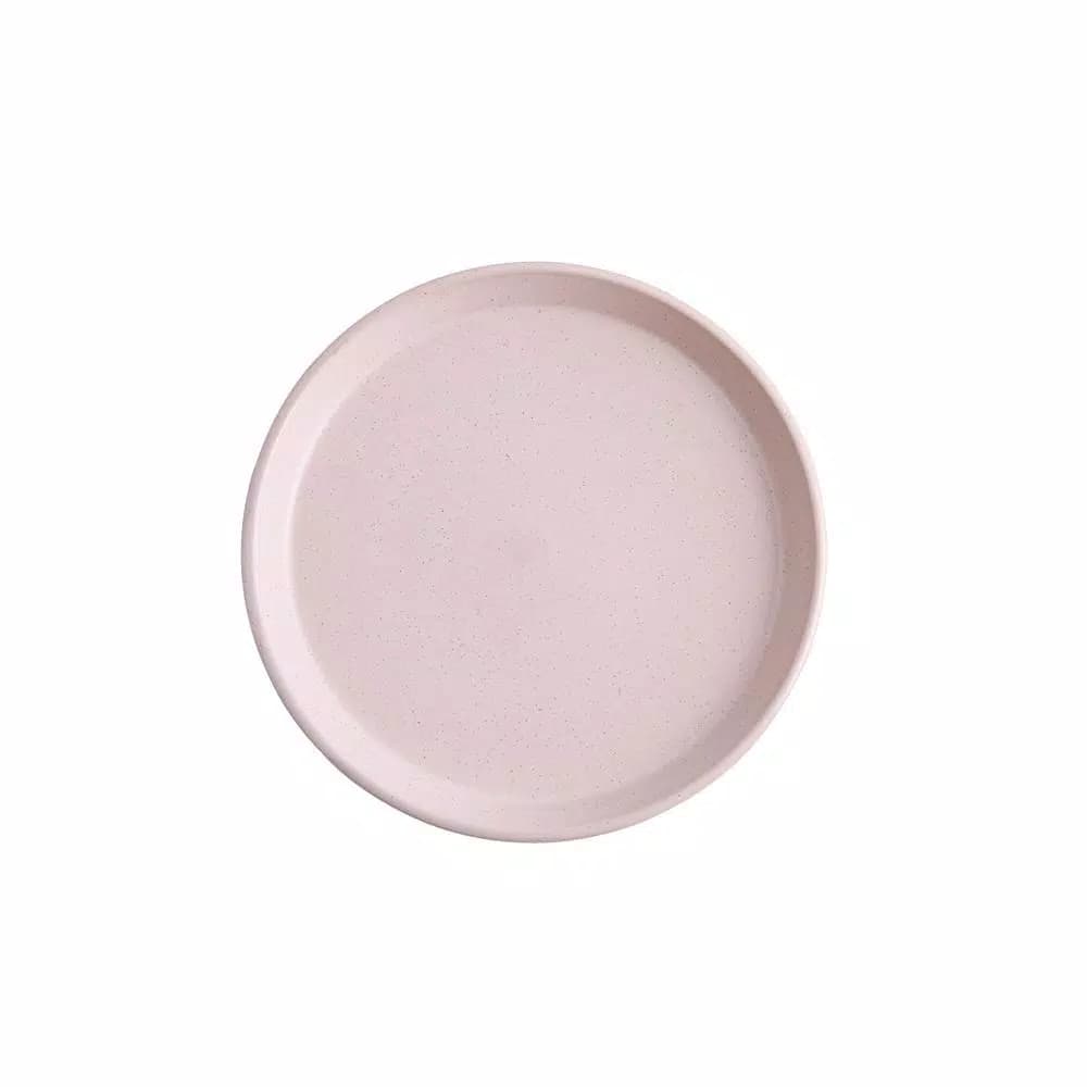 STONE LAIN 32-Piece Pink Stoneware Dinnerware Set, Service for 8