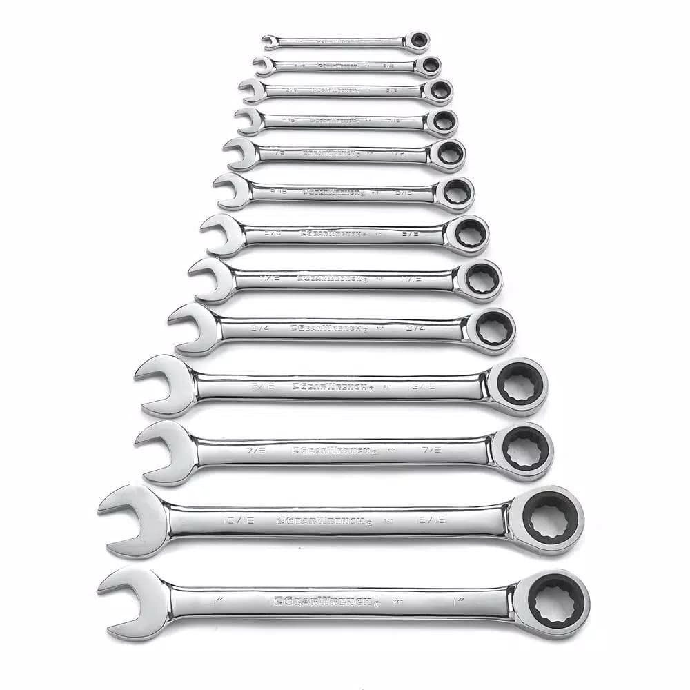 Gearwrench 13-Piece SAE Master Combination Ratcheting Wrench Set