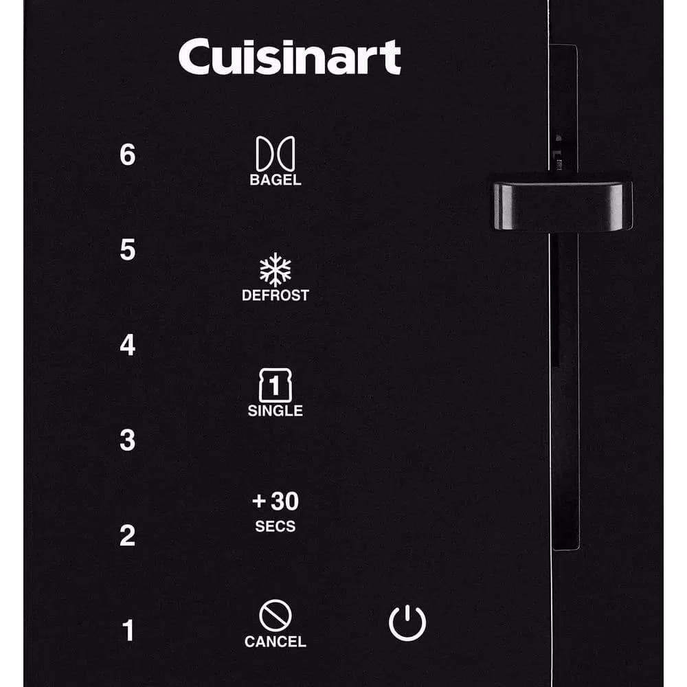 Cuisinart T-Series 2-Slice Black Wide Slot Touchscreen Toaster