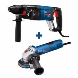 Bosch Bulldog Xtreme 8 Amp SDS-Plus Corded Rotary Hammer Drill & 4.5 in. Angle Grinder Combo Kit thumbnail 1