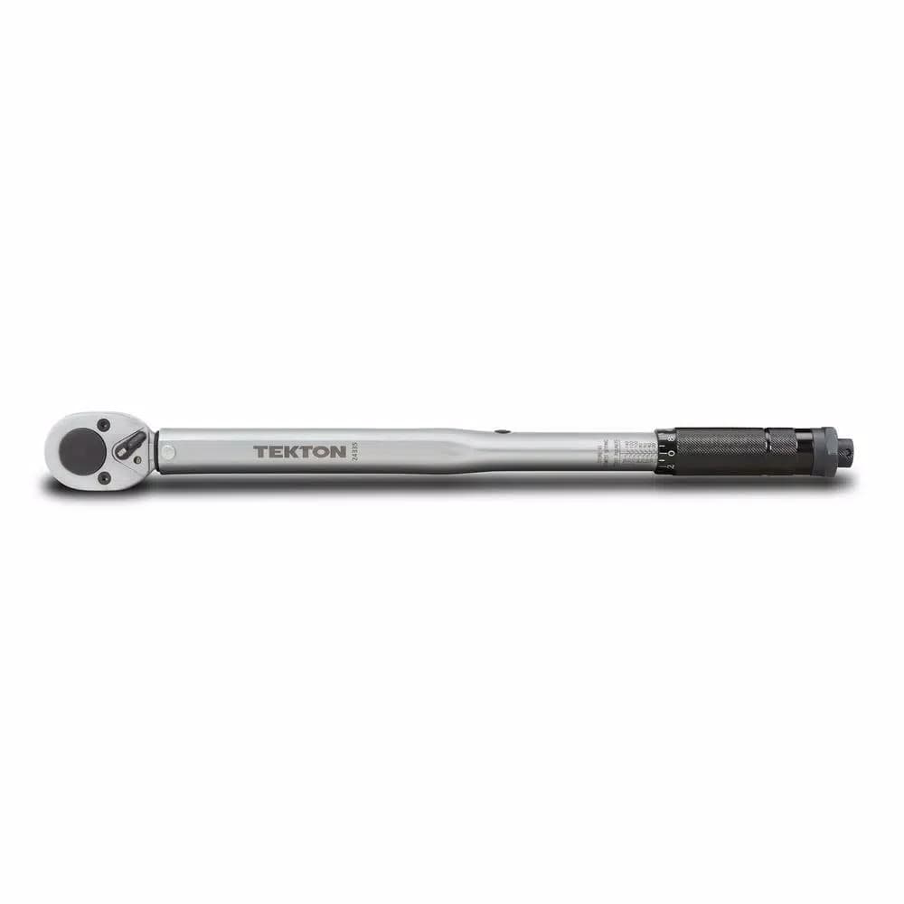 TEKTON 1/2 in. Drive Click Torque Wrench, 10-150 ft.-lb.