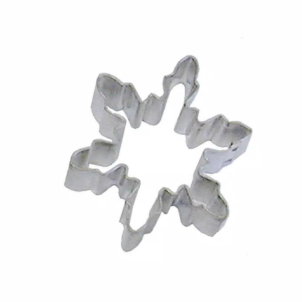CybrTrayd-R&M 12-Piece Mini Snowflake Cookie Cutter Set, Heavy-Duty Tinplate Steel