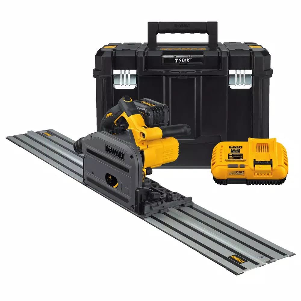 DEWALT FLEXVOLT 60V MAX Cordless Brushless 6-1/2 in. Track Saw Kit with 6.0Ah Battery & 59 in. Track