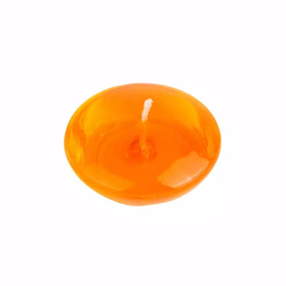 Zest Candle 3 in. Orange Gel Floating Candles, 6-Pack