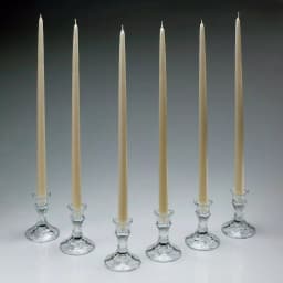 Light In The Dark Shop A Candle 18 in. Ivory Taper Candles, Set of 12 - Dripless & Clean Burning thumbnail 2