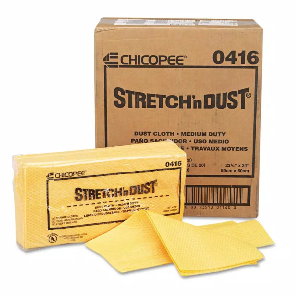 Chix Orange and Yellow Stretchable Cloth Dusters, 23.25 x 24 in., 20-Count (5-Pack)