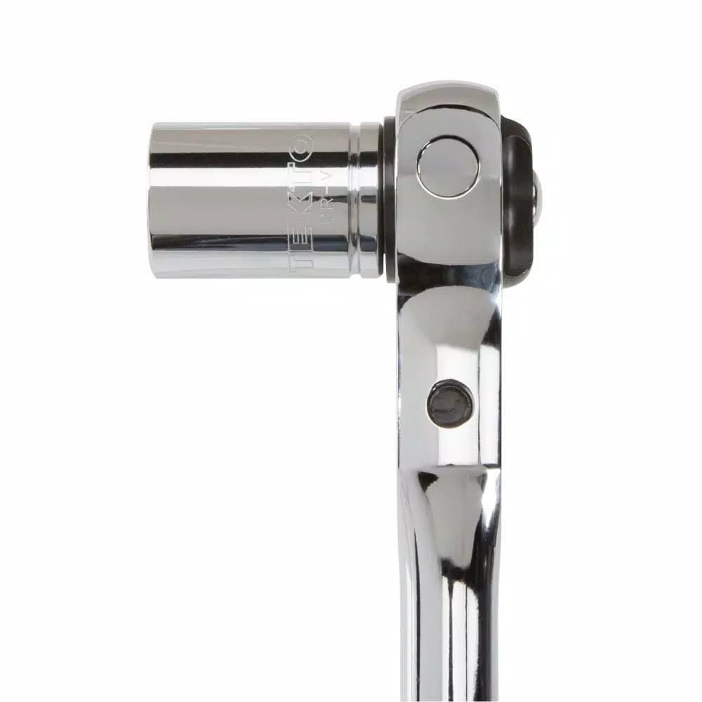 TEKTON 3/8 in. Drive 9 in. Swivel Head Ratchet, 72-Tooth