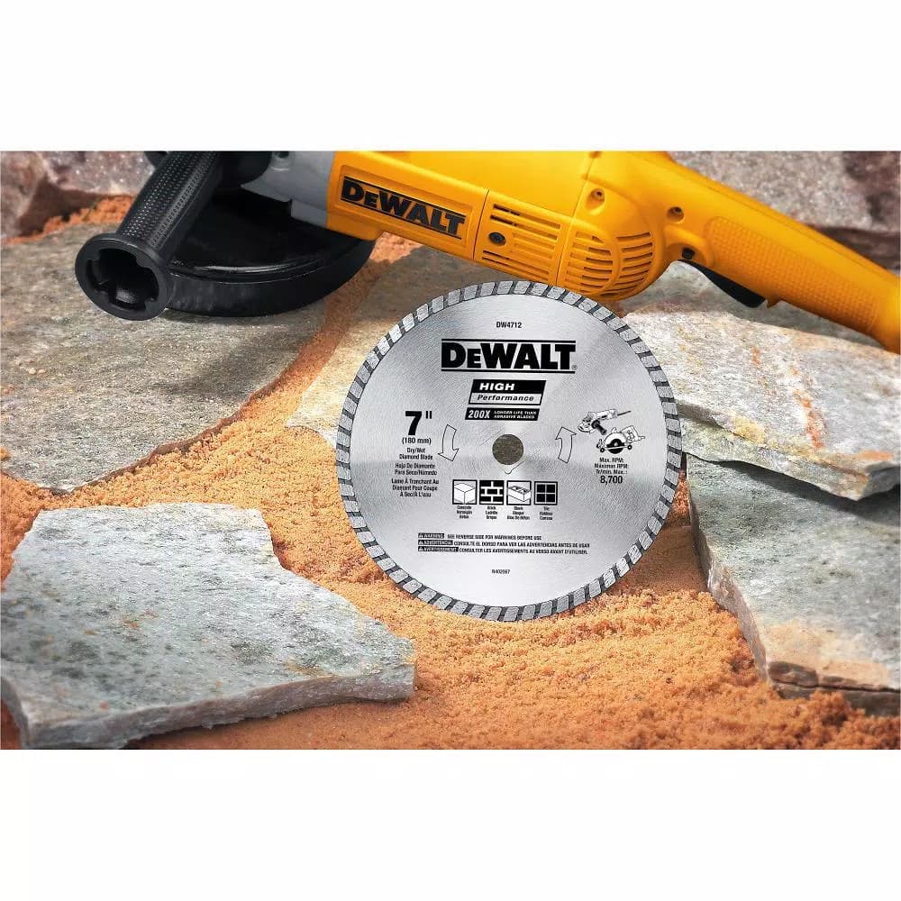 DEWALT 7 in. High Performance Diamond Masonry Saw Blade
