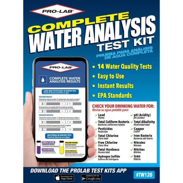 PRO-LAB Complete Water Analysis Test Kit for Private Wells