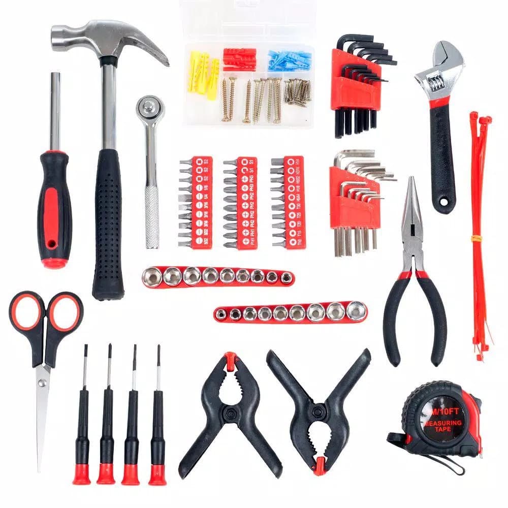 Stalwart 86-Piece Multipurpose Hand Tool Set with Compact Roll-Up Carrying Case