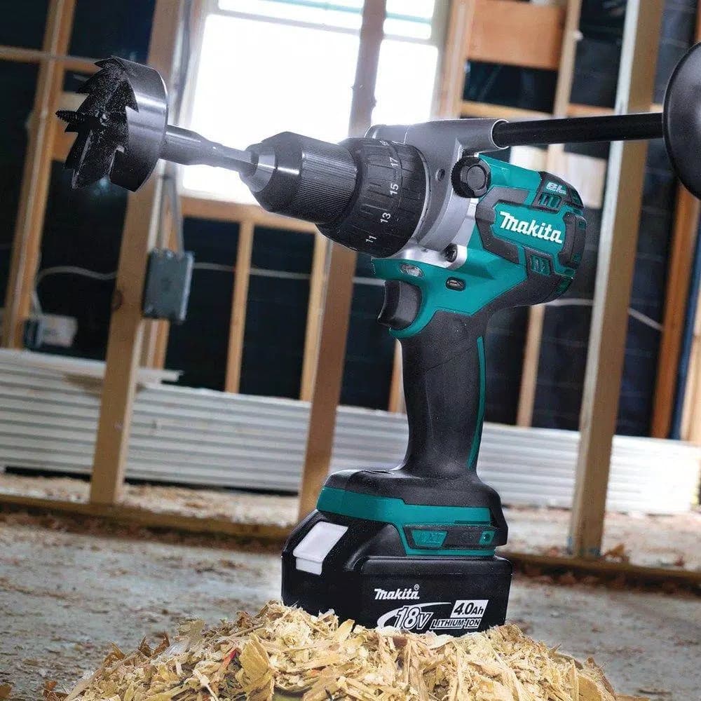 Makita 18V LXT Brushless 1/2 in. Cordless Hammer Drill Combo Kit with (2) 4.0Ah Batteries, Charger & Case