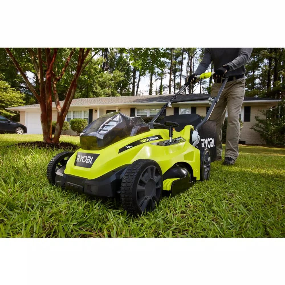RYOBI ONE+ 18V Cordless 16 in. Walk Behind Push Lawn Mower (Tool Only)