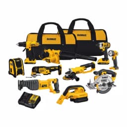 DEWALT 20V MAX Cordless Combo Kit (10-Tool) with (2) 2.0 Ah Batteries, Charger & Bags thumbnail 1