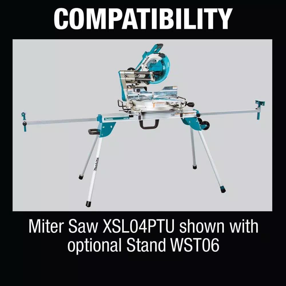 Makita 18V X2 LXT 10 in. Brushless Dual-Bevel Sliding Compound Miter Saw Kit with 4 5.0 Ah Batteries & Charger