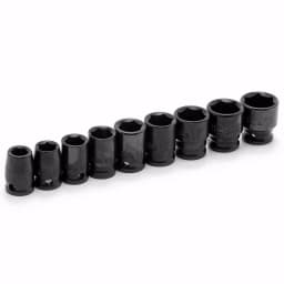 Husky 3/8 in. Drive Metric Impact Socket Set, 9-Piece thumbnail 5