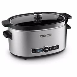 KitchenAid 6 Qt. Programmable Stainless Steel Slow Cooker with Digital Timer thumbnail 1