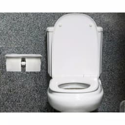Alpine Industries Double Post Toilet Paper Holder with Storage Shelf, Brushed Stainless Steel thumbnail 5