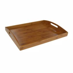Home Basics Natural Bamboo Serving Tray, 16.87 x 11.62 in, Tan thumbnail 4