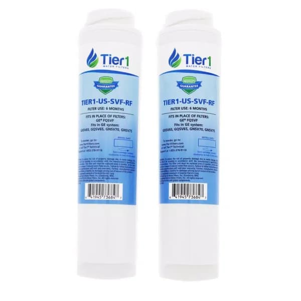 Tier1 Replacement for GE FQSVF SmartWater Undersink Water Filter Cartridge, 2-Pack
