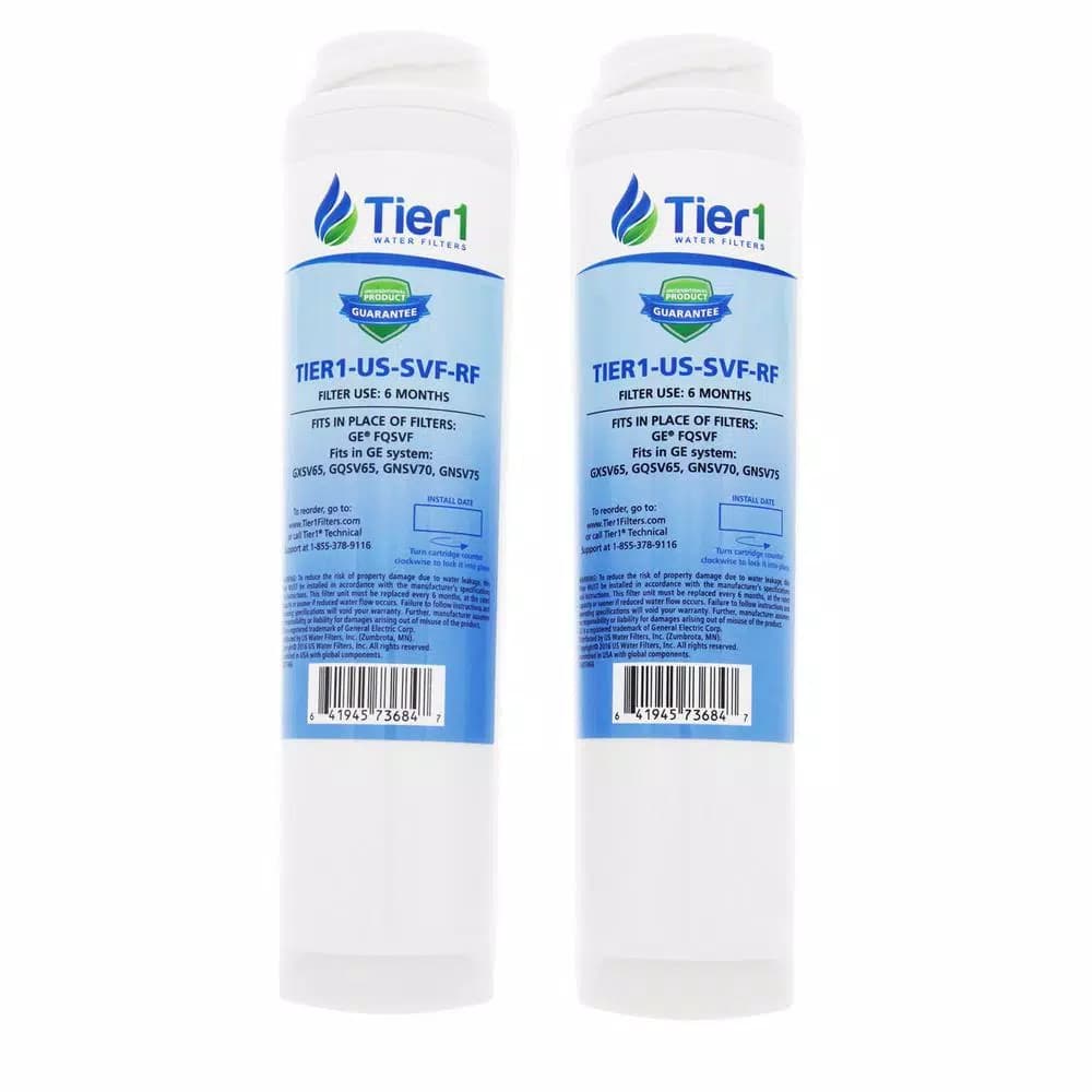 Tier1 Replacement for GE FQSVF SmartWater Undersink Water Filter Cartridge, 2-Pack