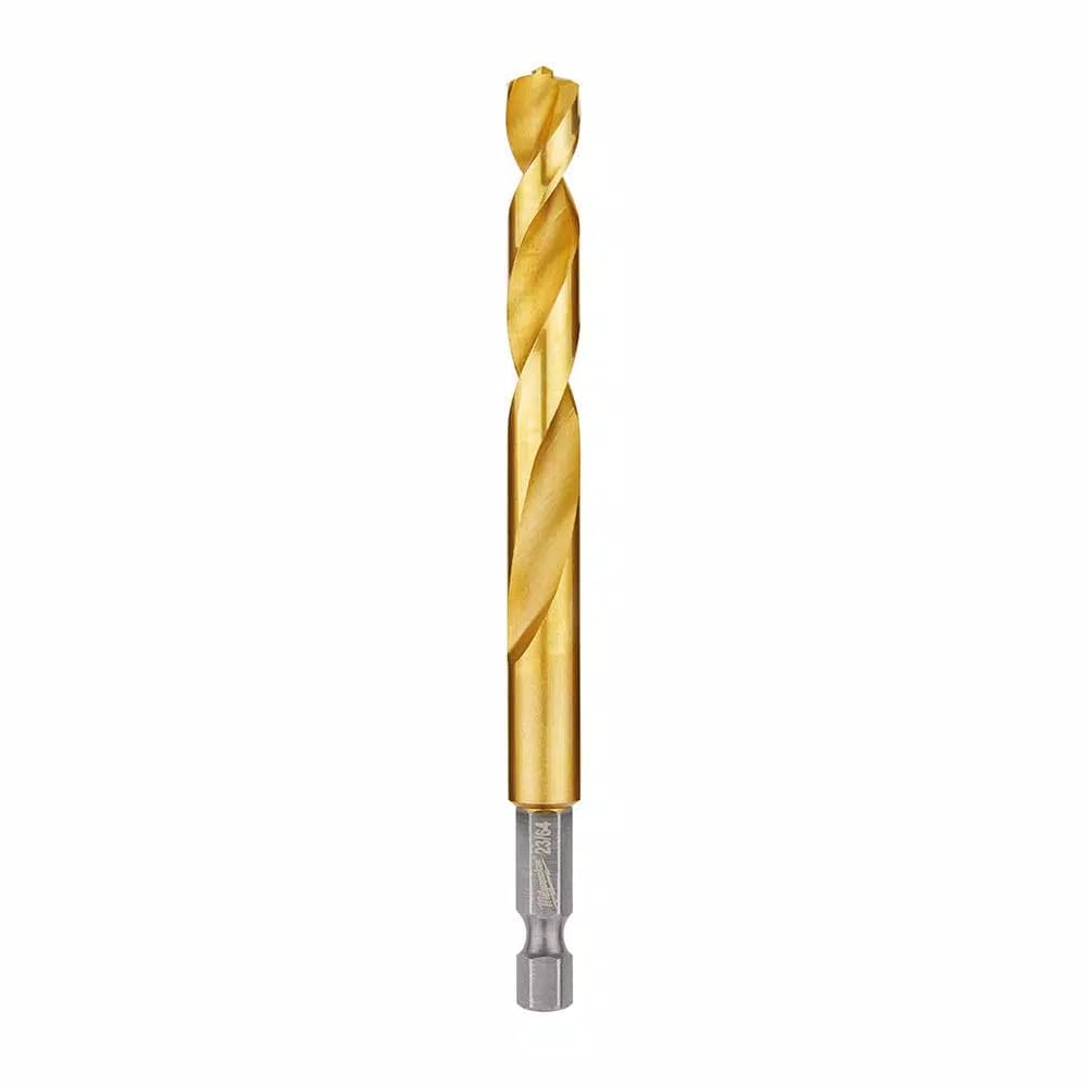 Milwaukee SHOCKWAVE 23/64 in. Titanium Twist Drill Bit with Red Helix