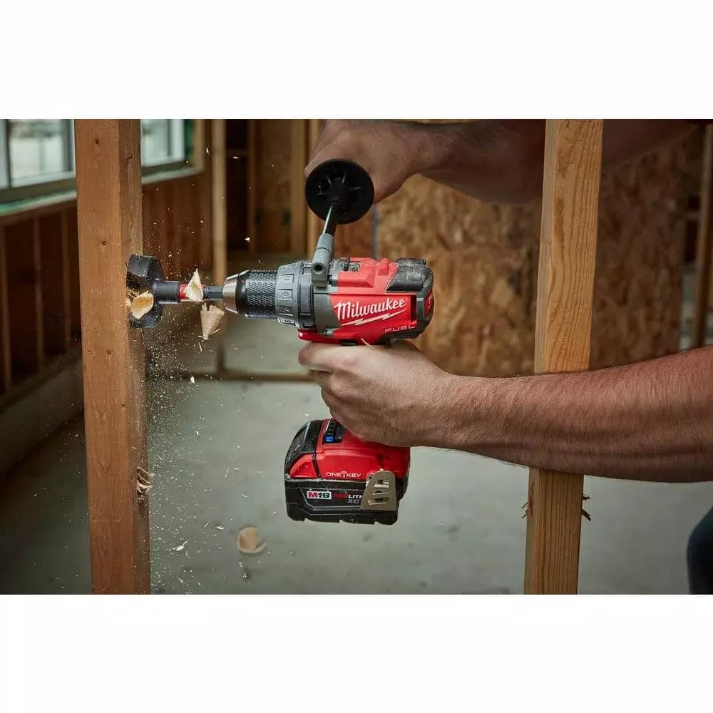 Milwaukee M18 FUEL ONE-KEY 1/2 in. Brushless Cordless Drill/Driver Kit with Titanium Shockwave Bit Set
