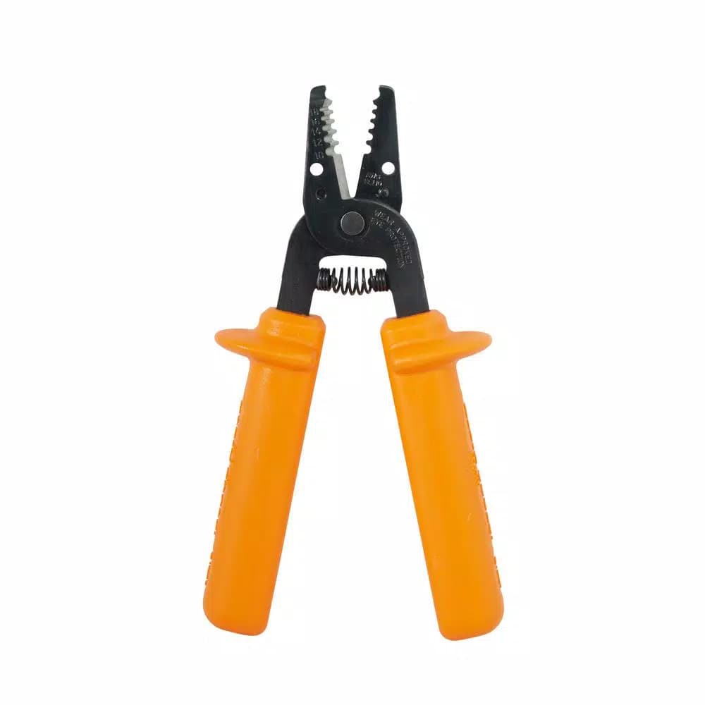 Klein Tools 7 in. Insulated Wire Stripper & Cutter, 10-18 AWG Solid Wire, 1000V Rated