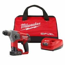 Milwaukee M12 FUEL 12V SDS-Plus Cordless Rotary Hammer Kit with 4.0 Ah Battery and Charger thumbnail 1