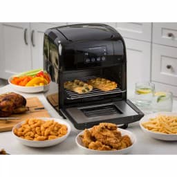 Modernhome 10 Qt. Digital Air Fryer Oven with Rotisserie, Multiple Racks, and Recipe Book - Black thumbnail 7