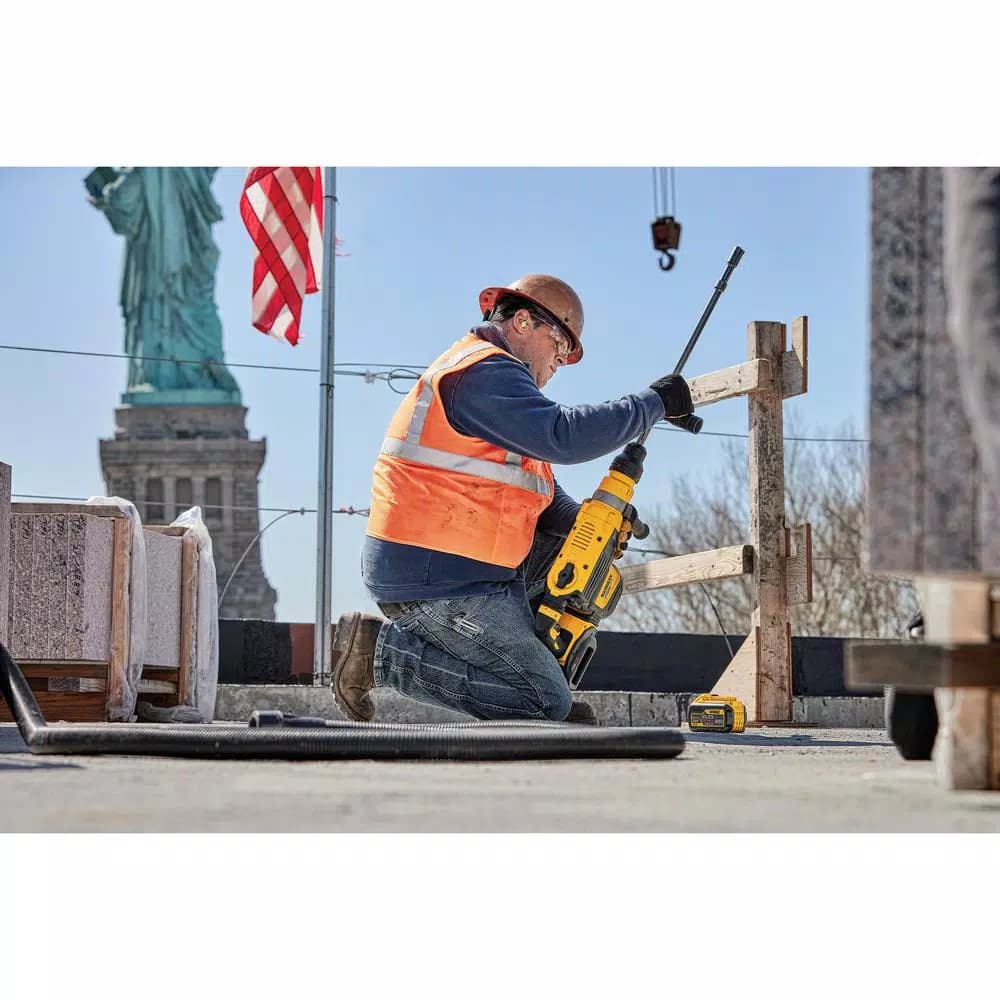 DEWALT DCH733X2 FLEXVOLT 60V MAX SDS MAX Combination Rotary Hammer Kit with (2) 9.0Ah Batteries