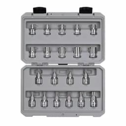 TEKTON 1/2 in. Drive Torx Bit and External Star Socket Set, 20-Piece thumbnail 1