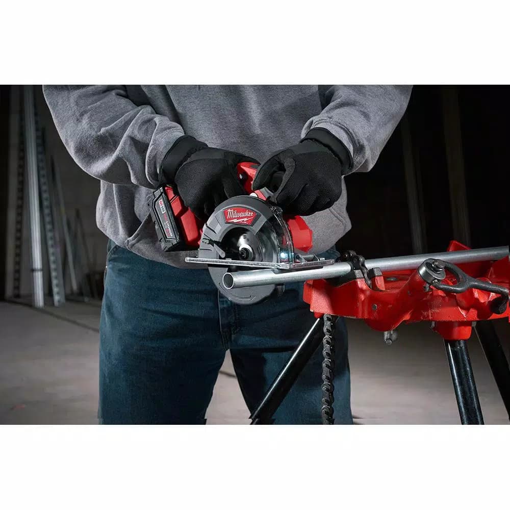 Milwaukee M18 FUEL 5-3/8 in. Metal Circular Saw Kit w/ Two 5.0 Ah Batteries & Charger