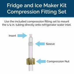 Olympia Water Systems Fridge and Ice Maker Connection Kit for Reverse Osmosis Systems, 1/4 in. Tubing thumbnail 2