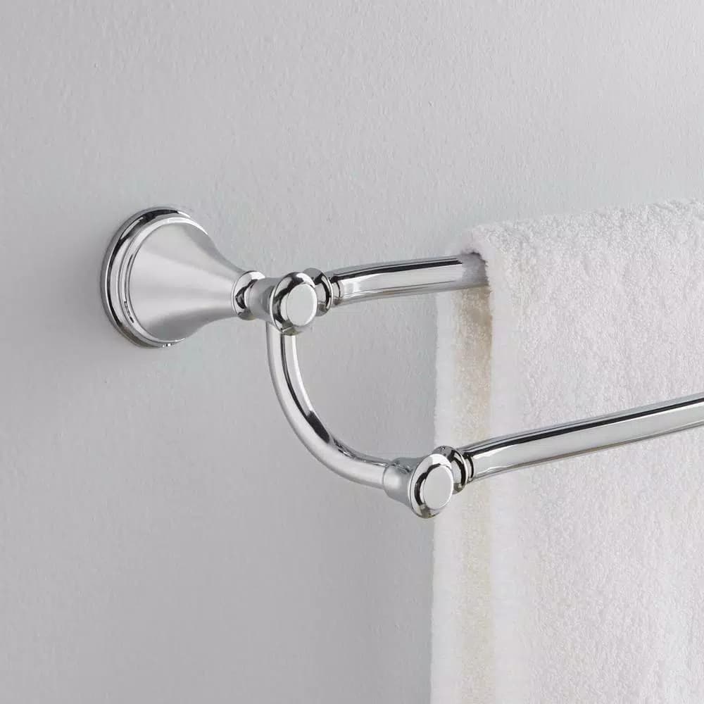 Delta Cassidy 24 in. Double Towel Bar in Polished Chrome
