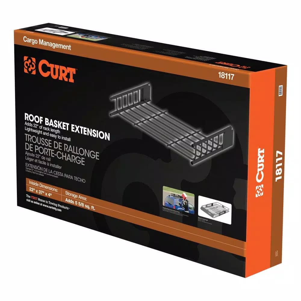 CURT 18117 Roof Cargo Basket Extension for 18115 Cargo Carrier