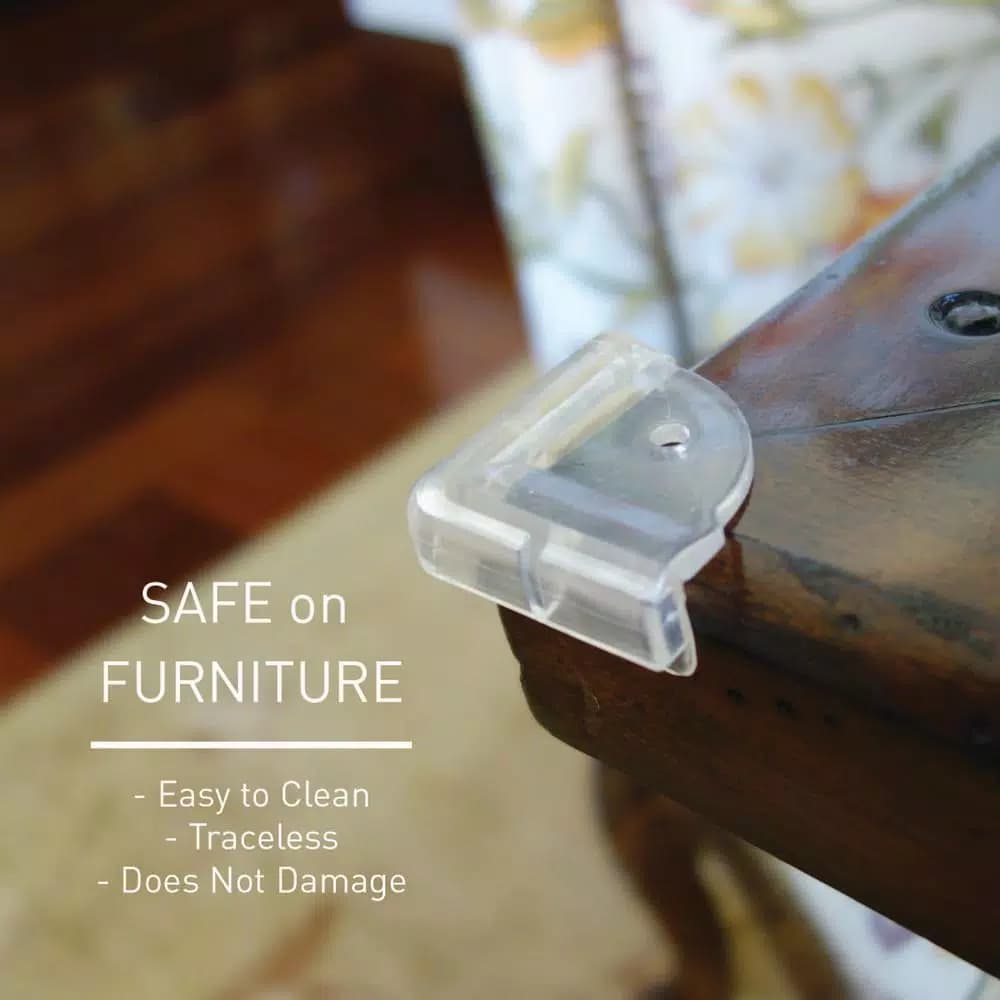 SecurityMan CORNERSTOP Baby Proofing Safety Corner Guards, 12-Pack Clear Edge Protectors