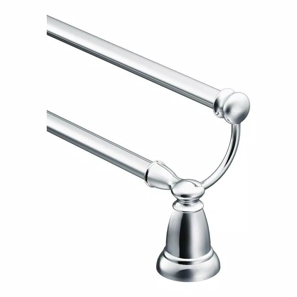 MOEN Banbury 24 in. Double Towel Bar, Chrome Finish