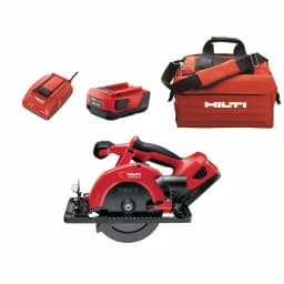 Hilti 22V Lithium-Ion Cordless Circular Saw Kit with 2 Batteries and Charger thumbnail 1