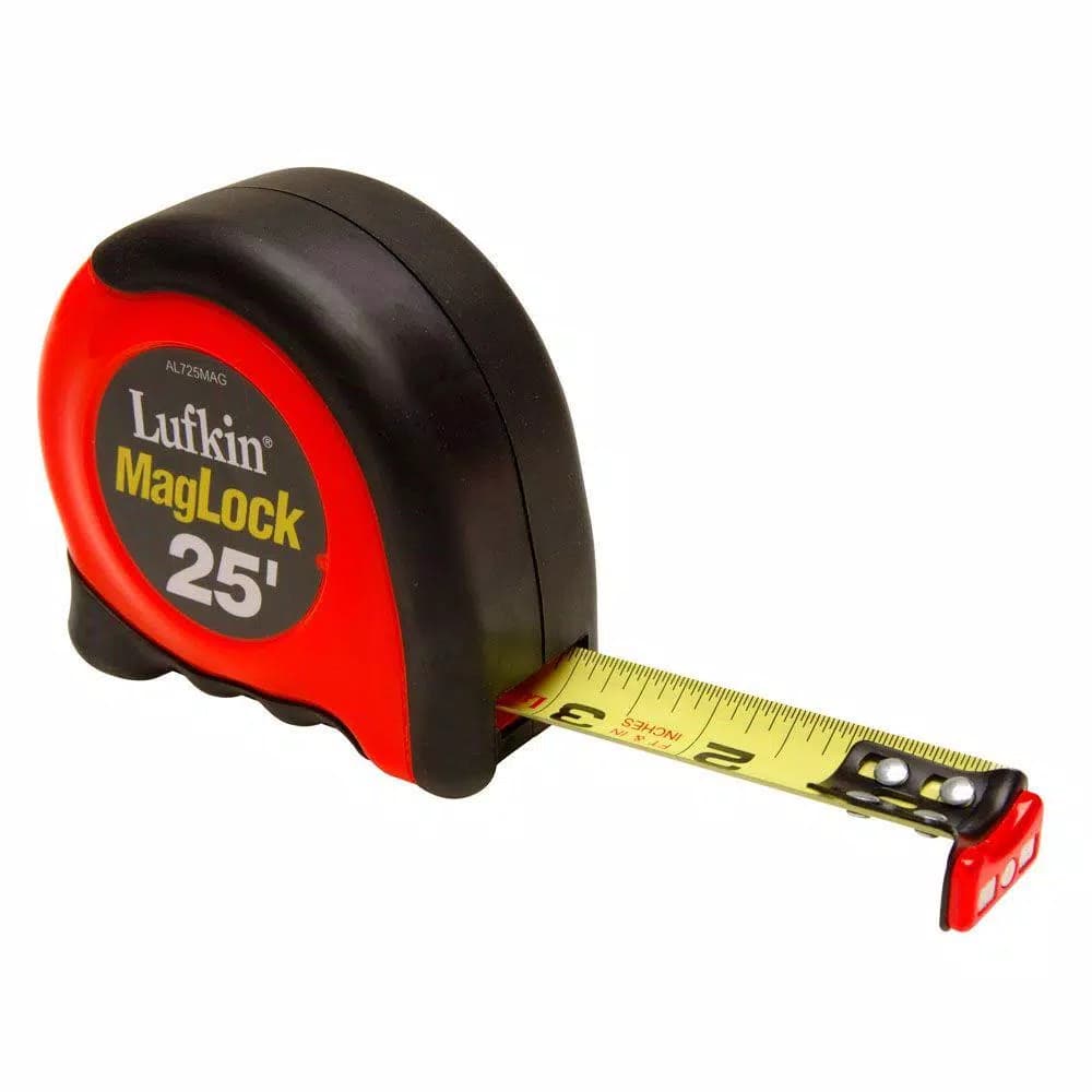 Lufkin 25 ft. Tape Measure with Magnetic End Hook and Rubber Grip