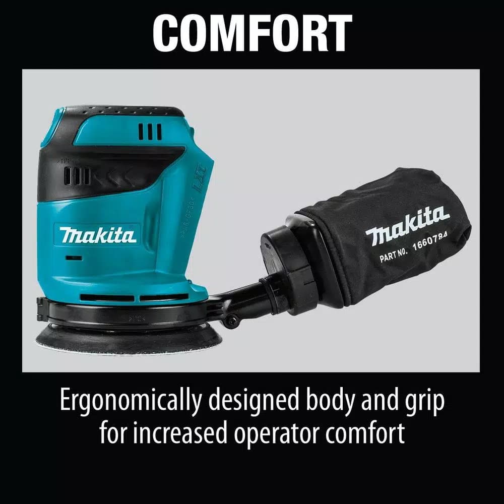 Makita 18V LXT Cordless 5 in. Random Orbit Sander, Tool-Only (XOB01Z)