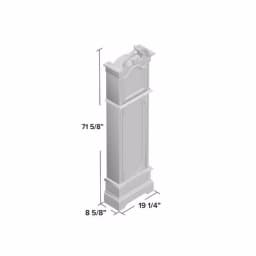 Unbranded 72 in. Traditional Cherry Wood Floor Standing Grandfather Clock with Westminster Chime thumbnail 3