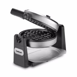 Cuisinart Single Belgian Waffle Maker, Rotating Non-Stick Stainless Steel Waffle Iron thumbnail 2