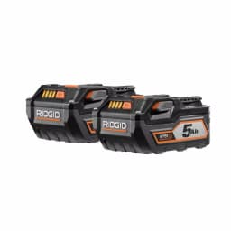 RIDGID 18V 5.0 Ah Lithium-Ion Battery Pack, 2-Pack thumbnail 1