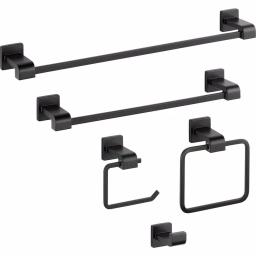 Delta Ara 24 in. Single Towel Bar, Matte Black thumbnail 3