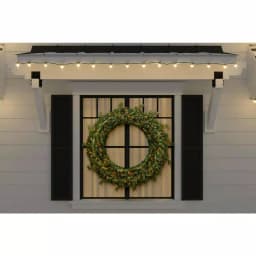Home Accents Holiday 48 in. Jackson Noble Fir Artificial Wreath with 200 Warm White LED Micro Dot Lights thumbnail 2